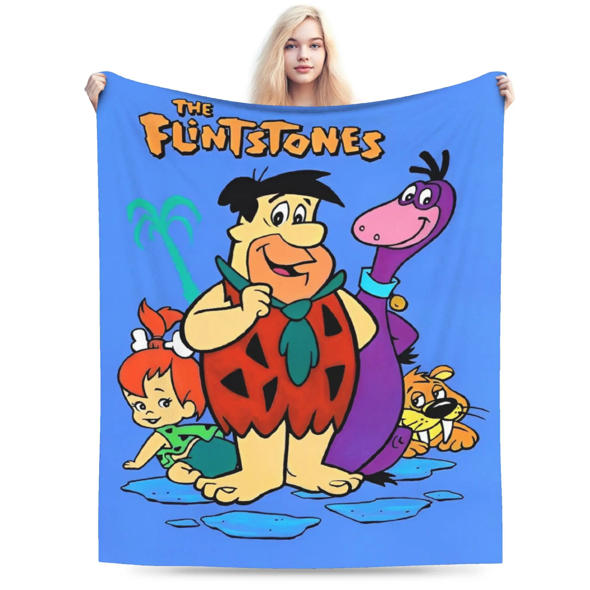 New Arrival The Flintstone cartoon anime  Blanket Ultra-Soft Fleece  Comfortable Throw Blankets Machine Washable