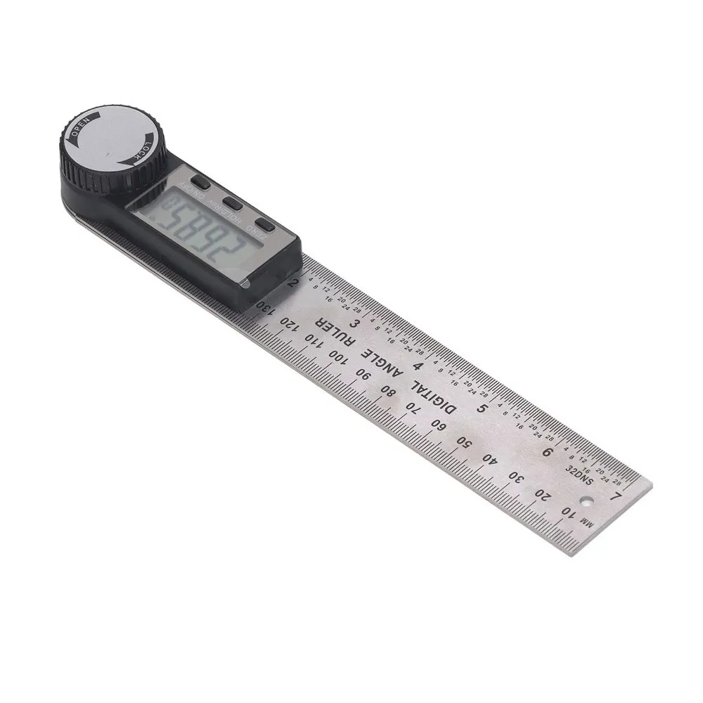 2 in 1 Digital Angle Finder High Accuracy Portable Electronic Angle Meter Precision Stainless Steel Electronic Goniometer