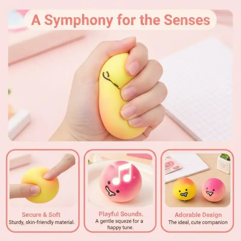 Funny Peach Shaped Squeeze Toy Soft Slow Rising Stress Reliever Fidget Toy for All Ages Daily Relaxation Use