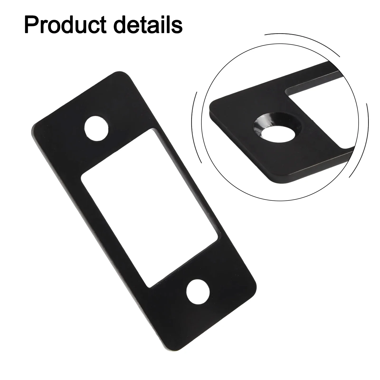 1/2pcs Large Hole Strike Plate Fix Deadbolt Misalignment Deadbolt Restorer Strike Plate Tubular Latch Replacement Striker Plates