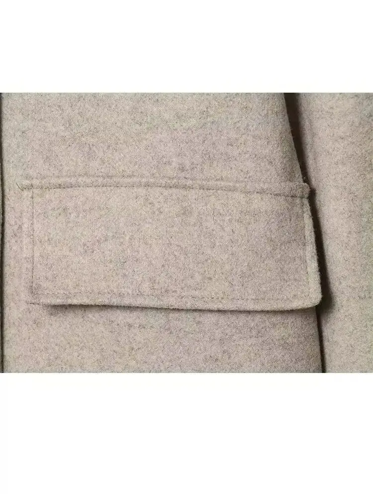 HH Fashion Female Street style Jackets Women Autumn Casual Jacket Long Sleeves High Neck Pockets Button Decorate Slim Coats