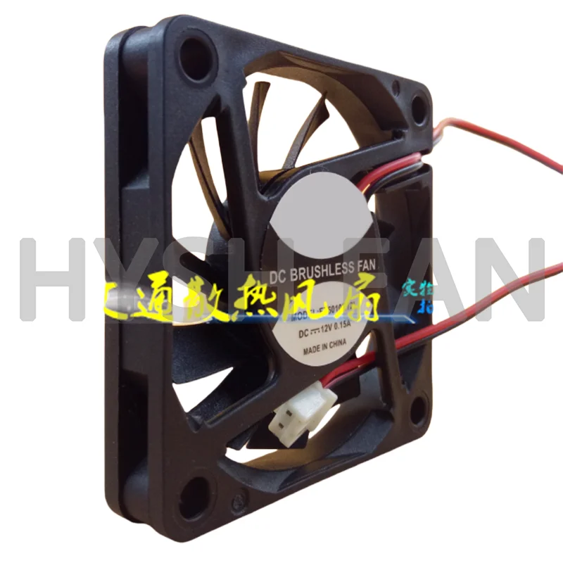 Ventilador do chassi do computador, 2 ou 3 fios, FT6010E12L, 6cm, 6010, DC 12V, 0.15A