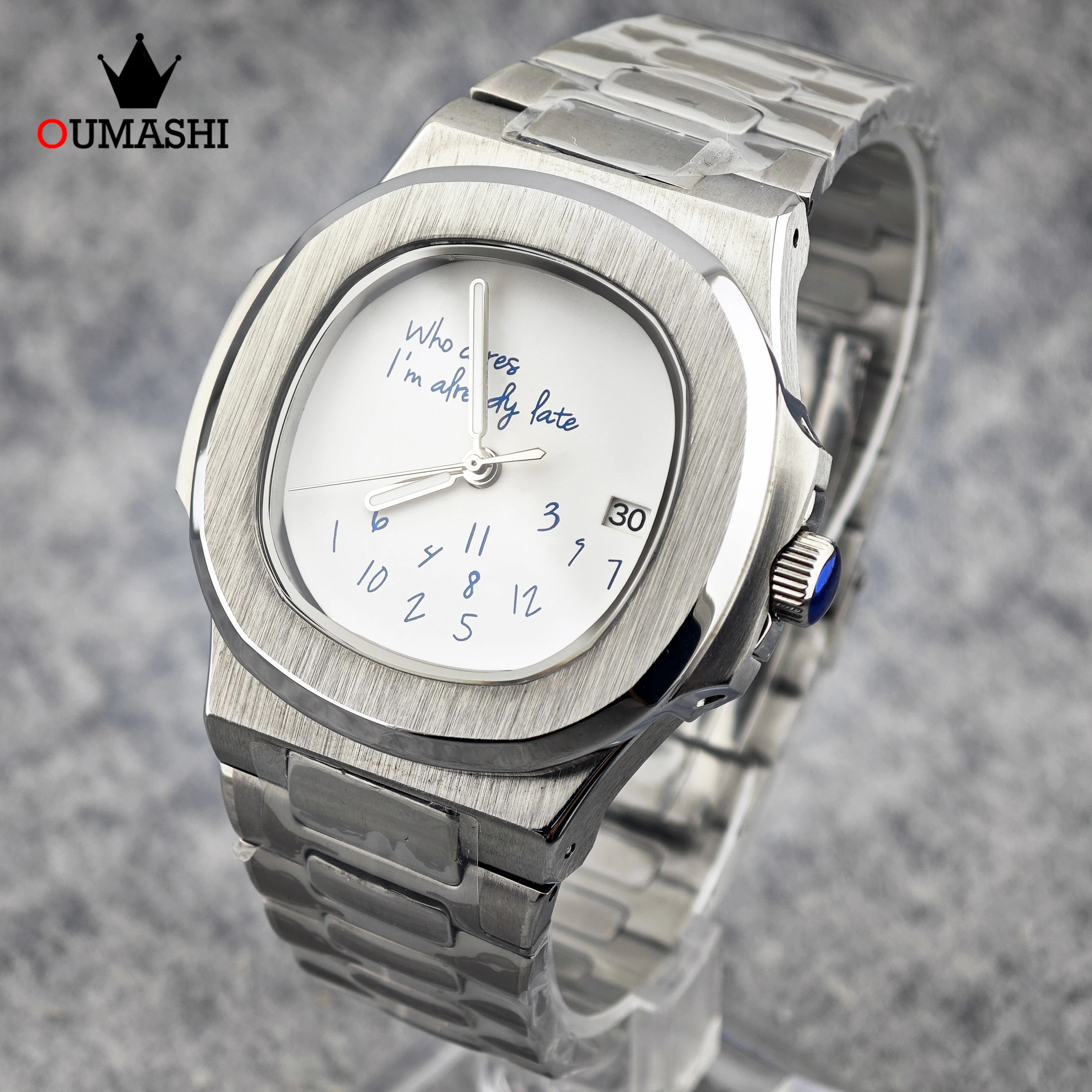 

NH35 watch Who cares 43mm Men's Automatic Mechanical Watch NH35 Automatic Movement Sapphire Glass 10Bar Waterproof