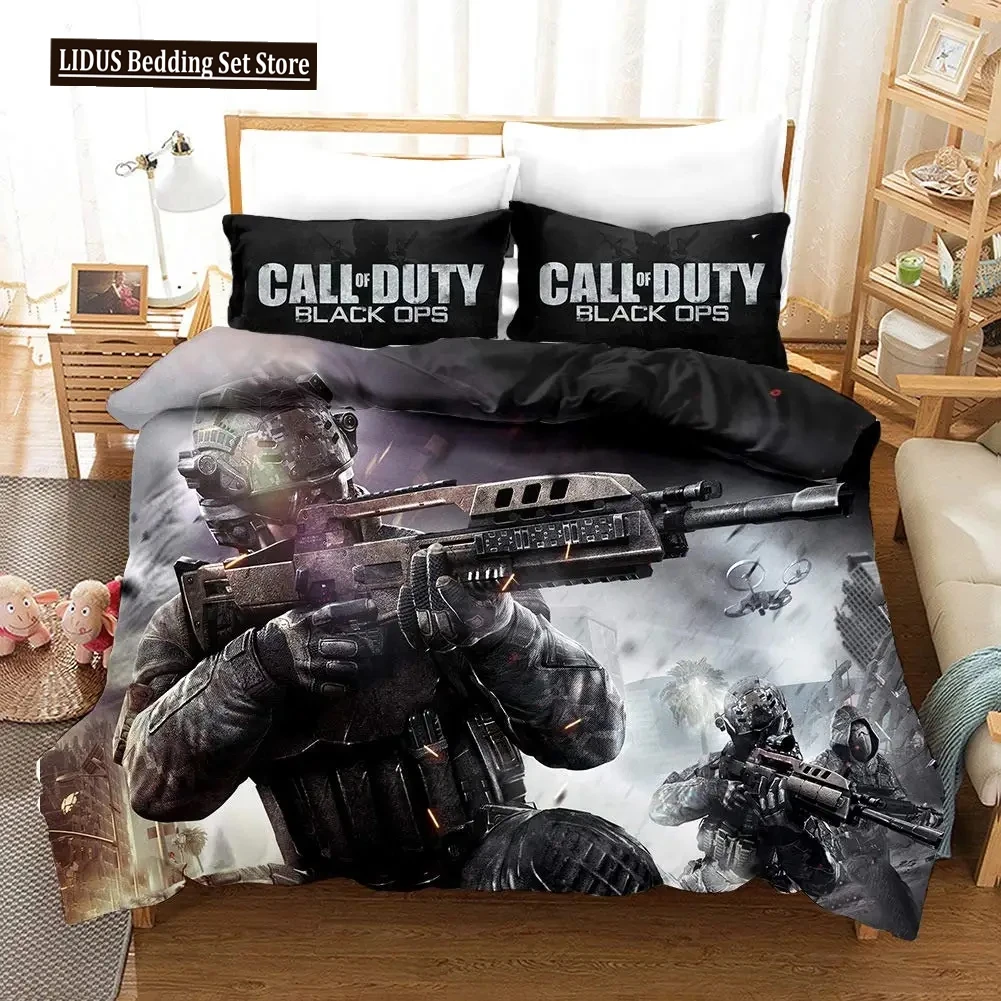 

Game Call Of Duty Black Ops Bedding Set Boys Girls Twin Queen Size Duvet Cover Pillowcase Bed Boys Adult Home Textileextile