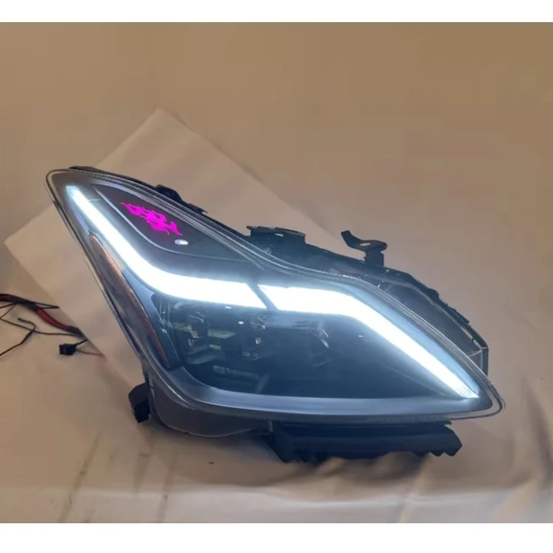 

LED Headlight assembly for Infiniti G37 Two-doors modified Lens Running Resever Flash lamp Auto Parts