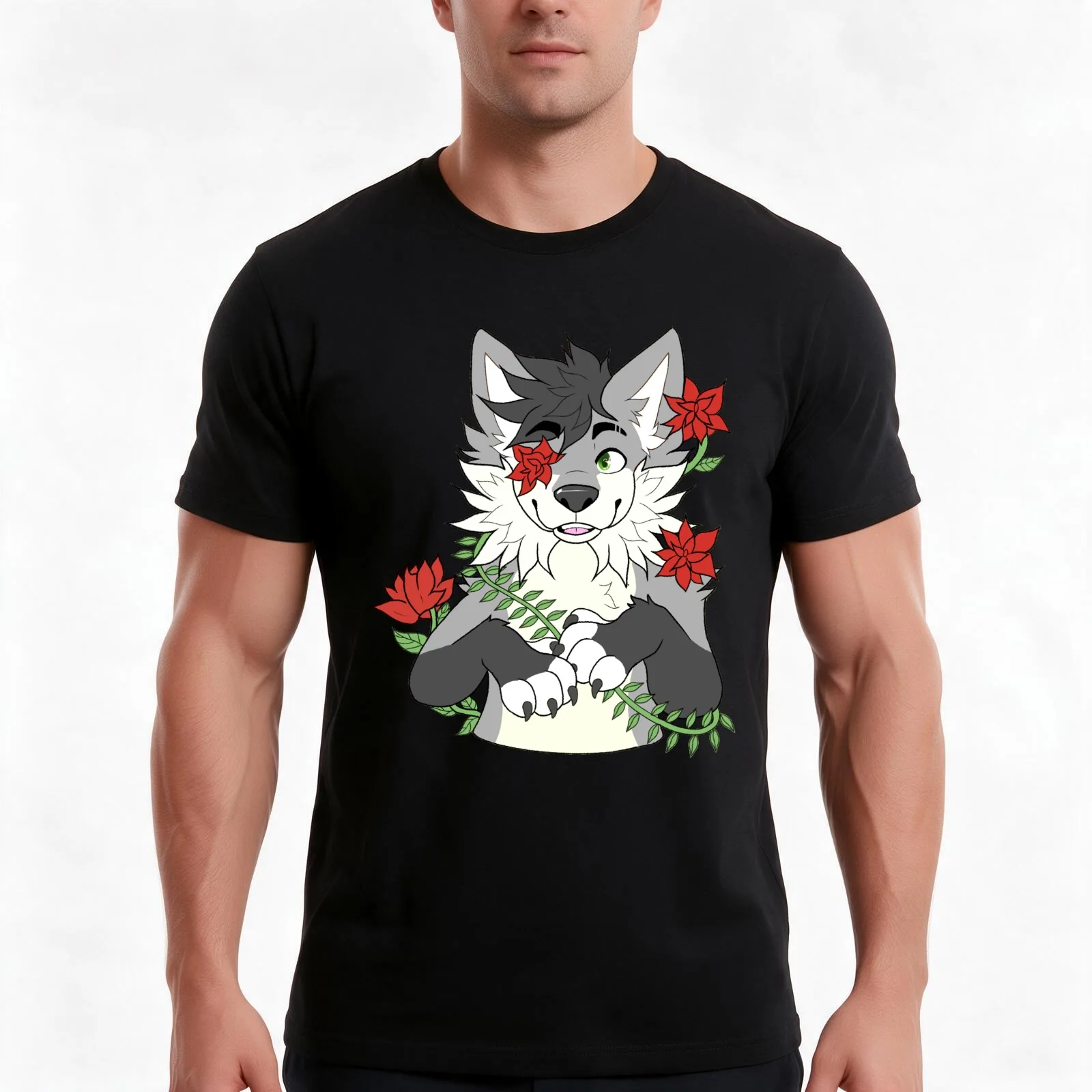 Grey Wolf Ally Charity Shirt (Male) T-Shirt Summer Casual Cotton Tee Oversized Streetwear Tops Vintage Graphic Print