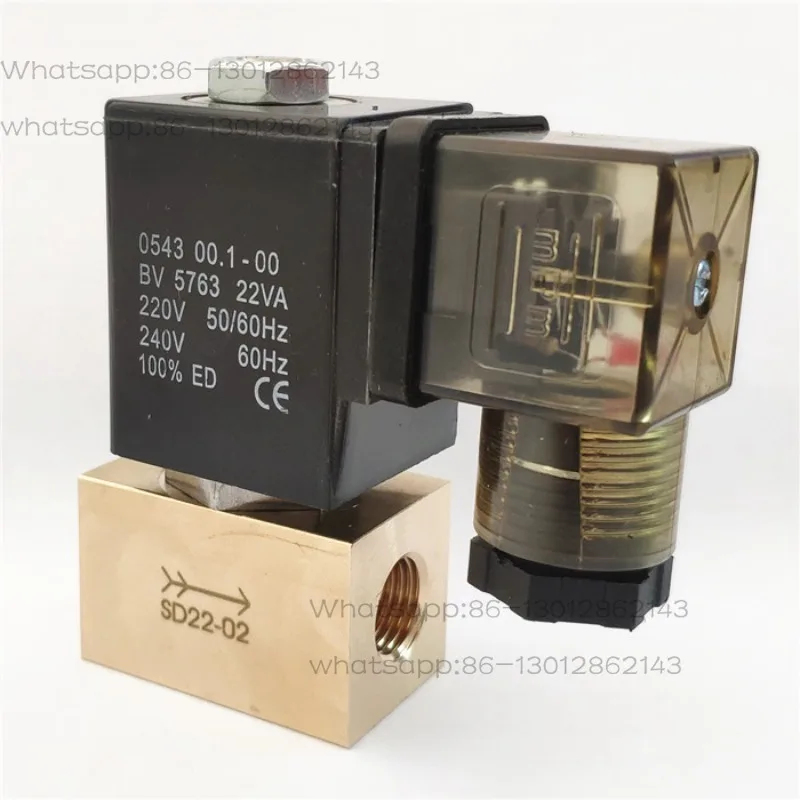 1PCS SD22-02 40/80 JT22-02 Two-position two-way high-pressure solenoid valve Normally closed pressure 8Mpa water valve Air valve