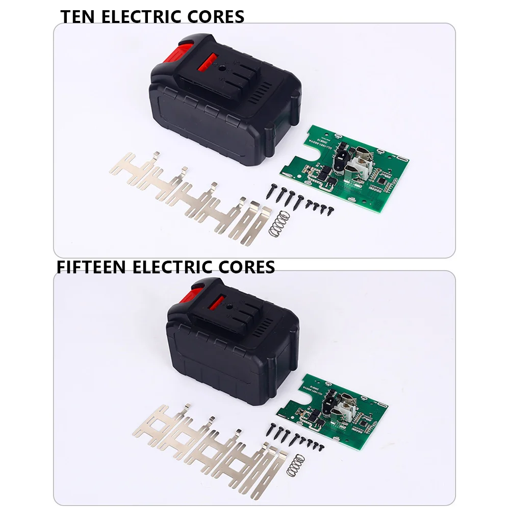 Boîtier en plastique pour batterie Eddie Ion 24.com, outils électriques, 15 trous, protection de charge PCB, circuit imprimé pour DAYI 21V