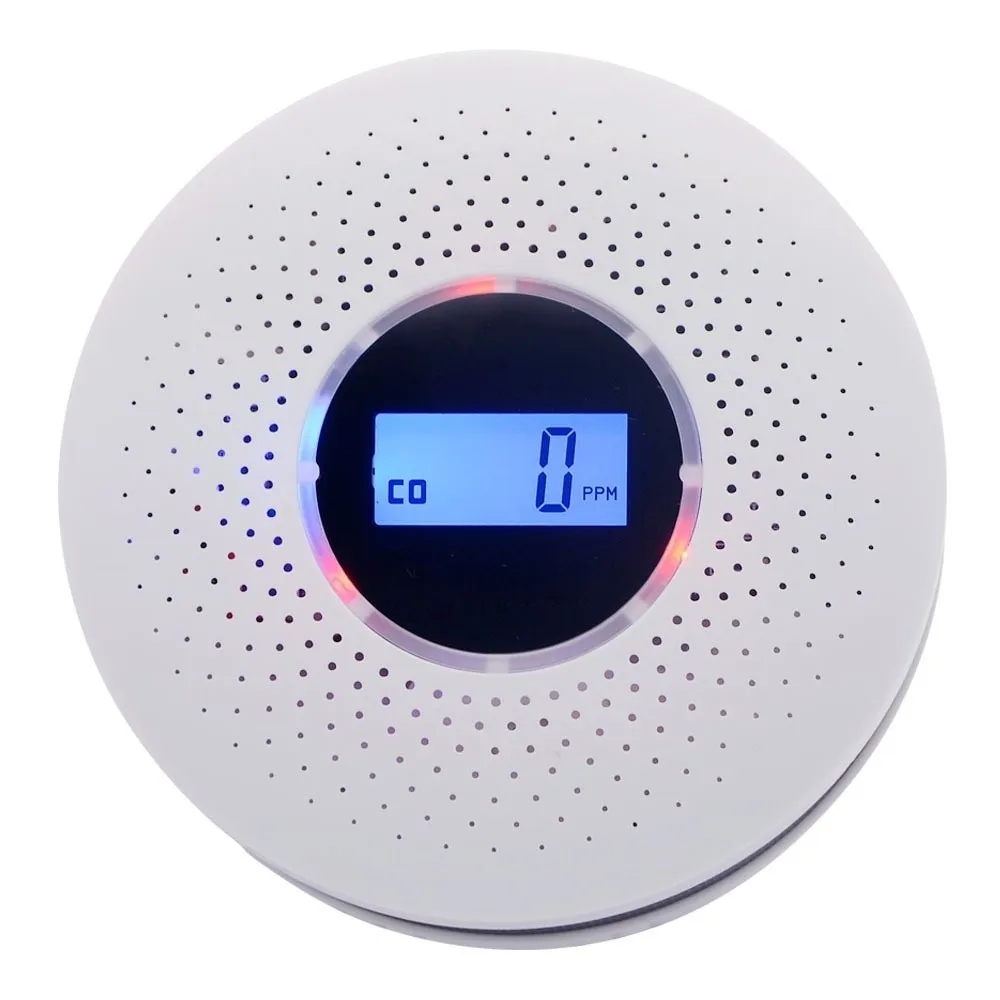 

Compound Alarm 2 in 1 Carbon Monoxide Detector Portable Wireless Smoke Alarm LCD Display CO Monoxide Alarm For Home Outdoor