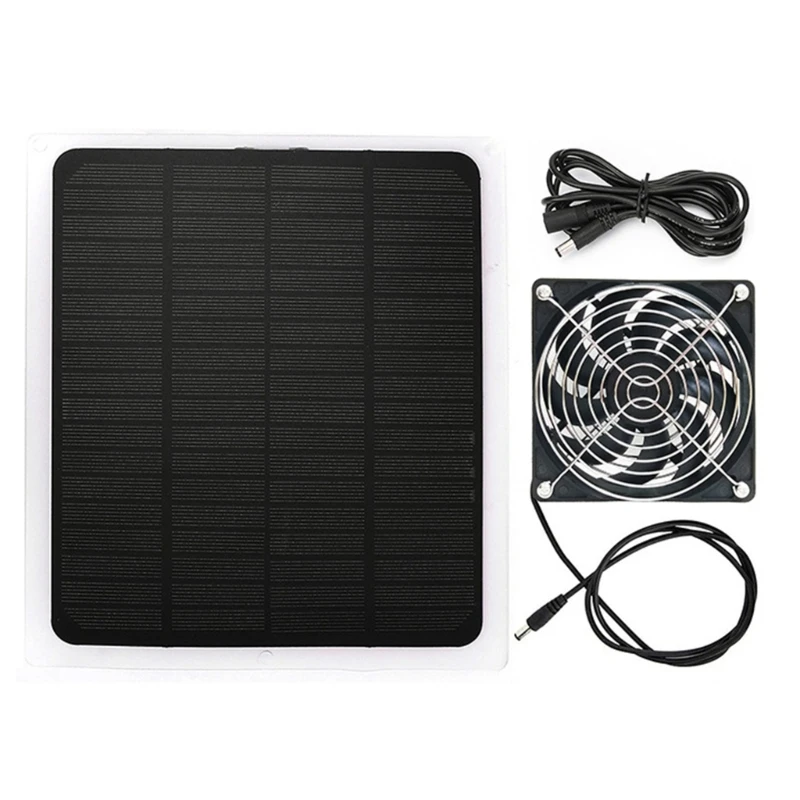 

Solar Powered Fan 10W Solar Panel Waterproof with Solar Exhaust Fan for Outside