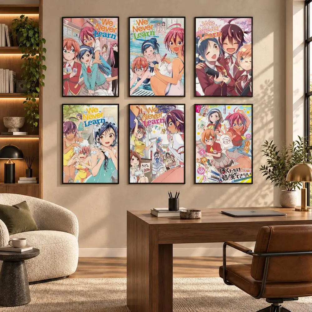 We Never L-Learn Poster Self-adhesive Art Waterproof Paper Sticker Coffee House Bar Room Wall Decor