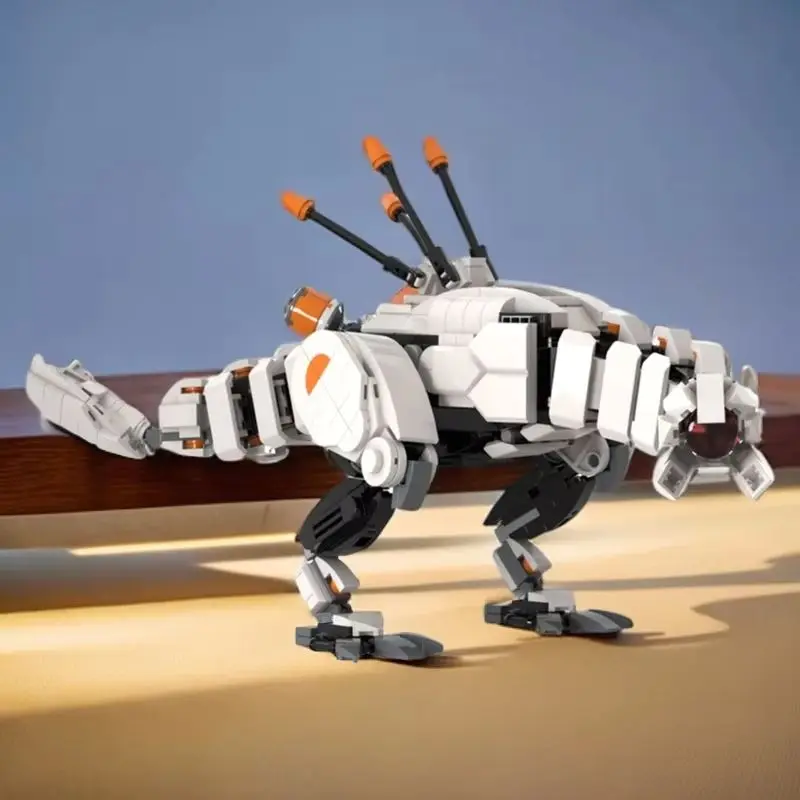 

Игрушечные строительные блоки Horizoned Thunderjaw Zeros Dawned Machinery, модель монстра, рождественские подарки для любителей игр и мальчиков (577 шт.)