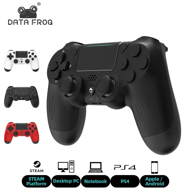 

DATA FROG Bluetooth-Compatible Game Controller For PS4 Wireless Joystick Game Controller For PC Dual Vibration Joystick Gamepad