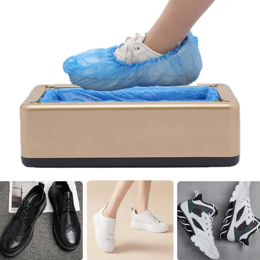 Hands-free Shoe Cover Dispenser Portable Anti-skid Shoe Cover Dispenser with 100 Disposable Covers for Office Hospital Home Use