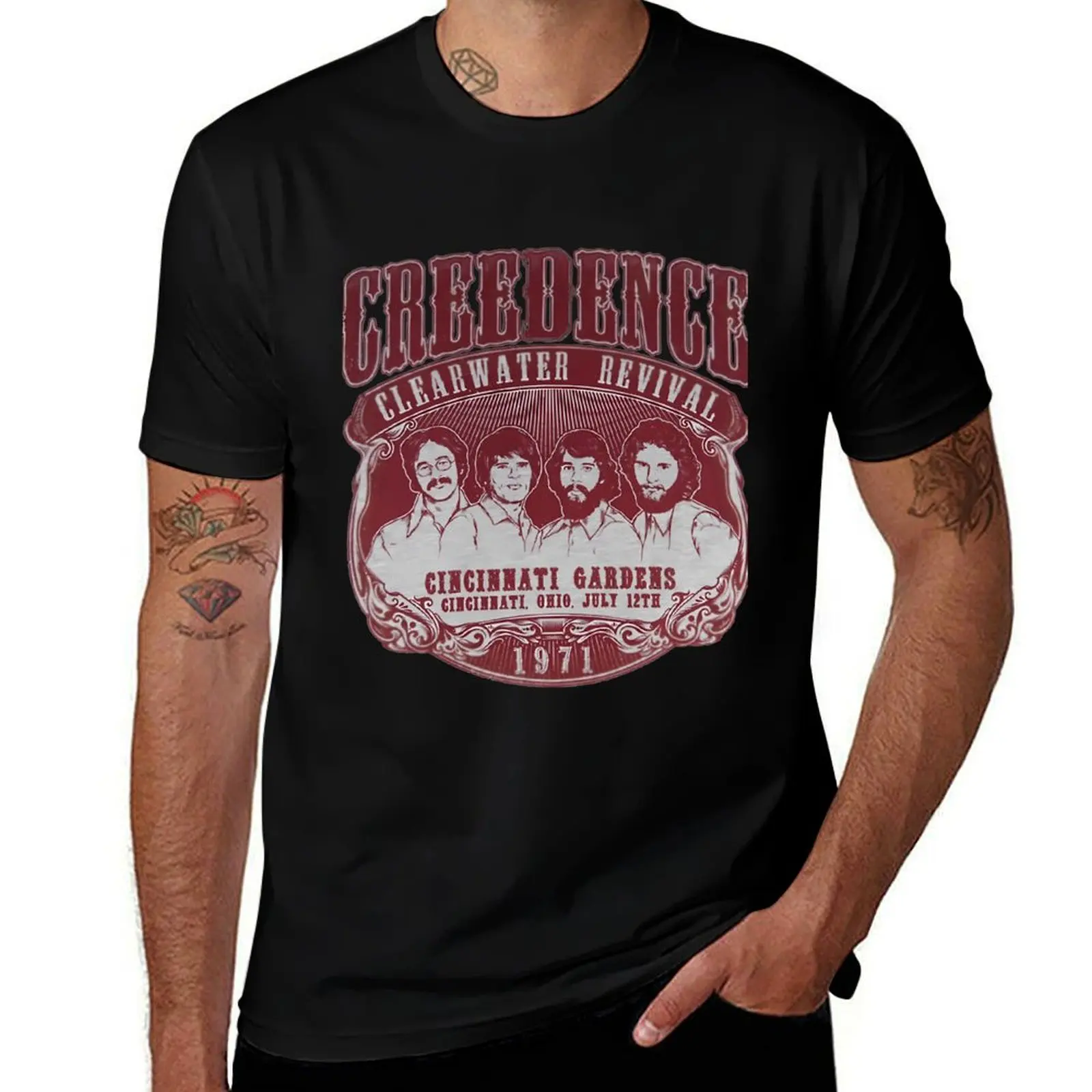 Creedence Clearwater Revival Classic T-Shirt Lightweight Sport Basic T-Shirt