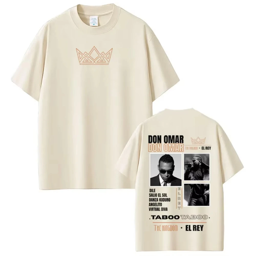 Camisetas con estampado del álbum del rapero Don Omar, camisetas de moda para hombres y mujeres, camisetas holgadas de manga corta de algodón informales, camisetas de hip-hop, ropa de calle