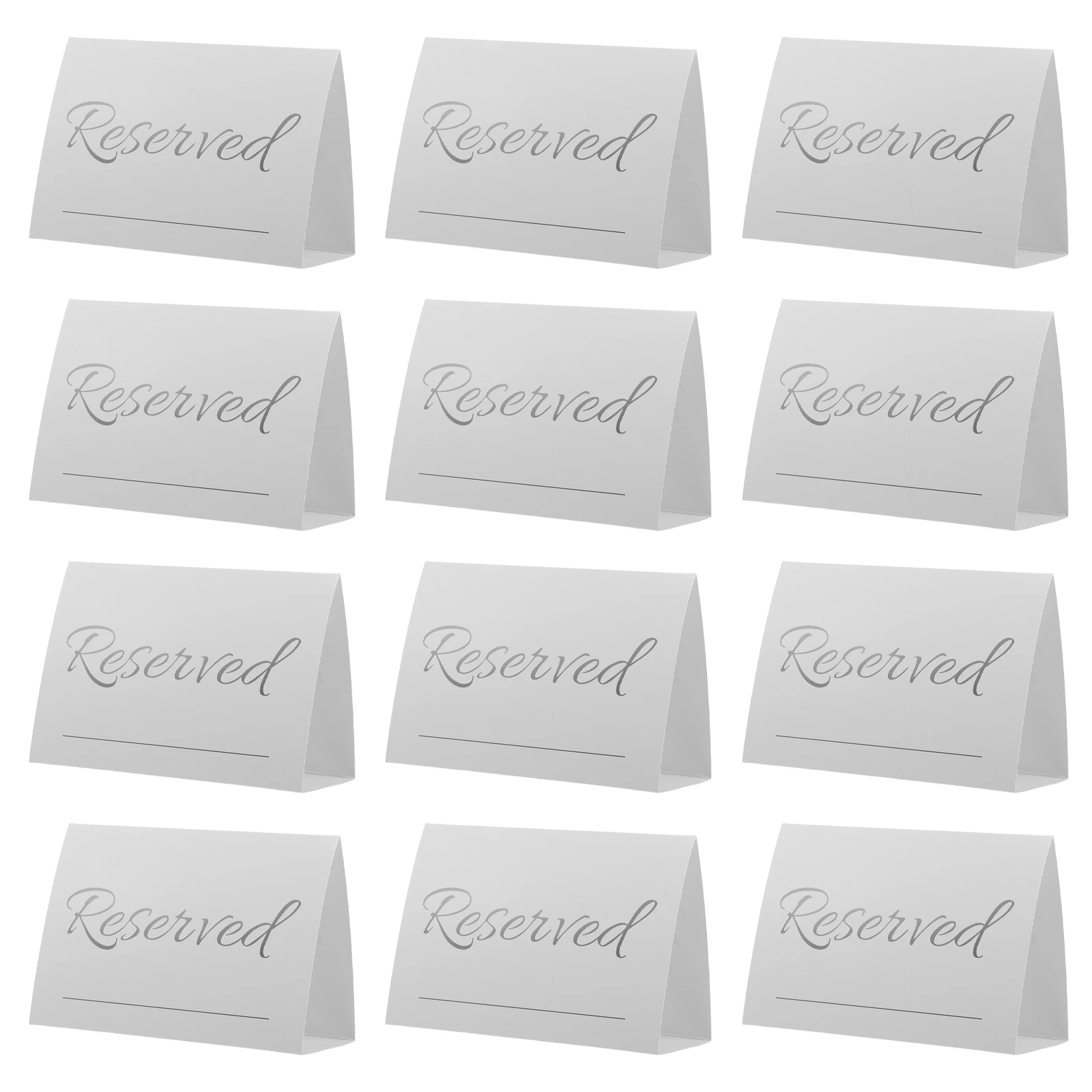 

20 Pcs Wedding Seat Card Reserved Signs for Tables Family Simple Reservation Tent Desk Paper Banquet
