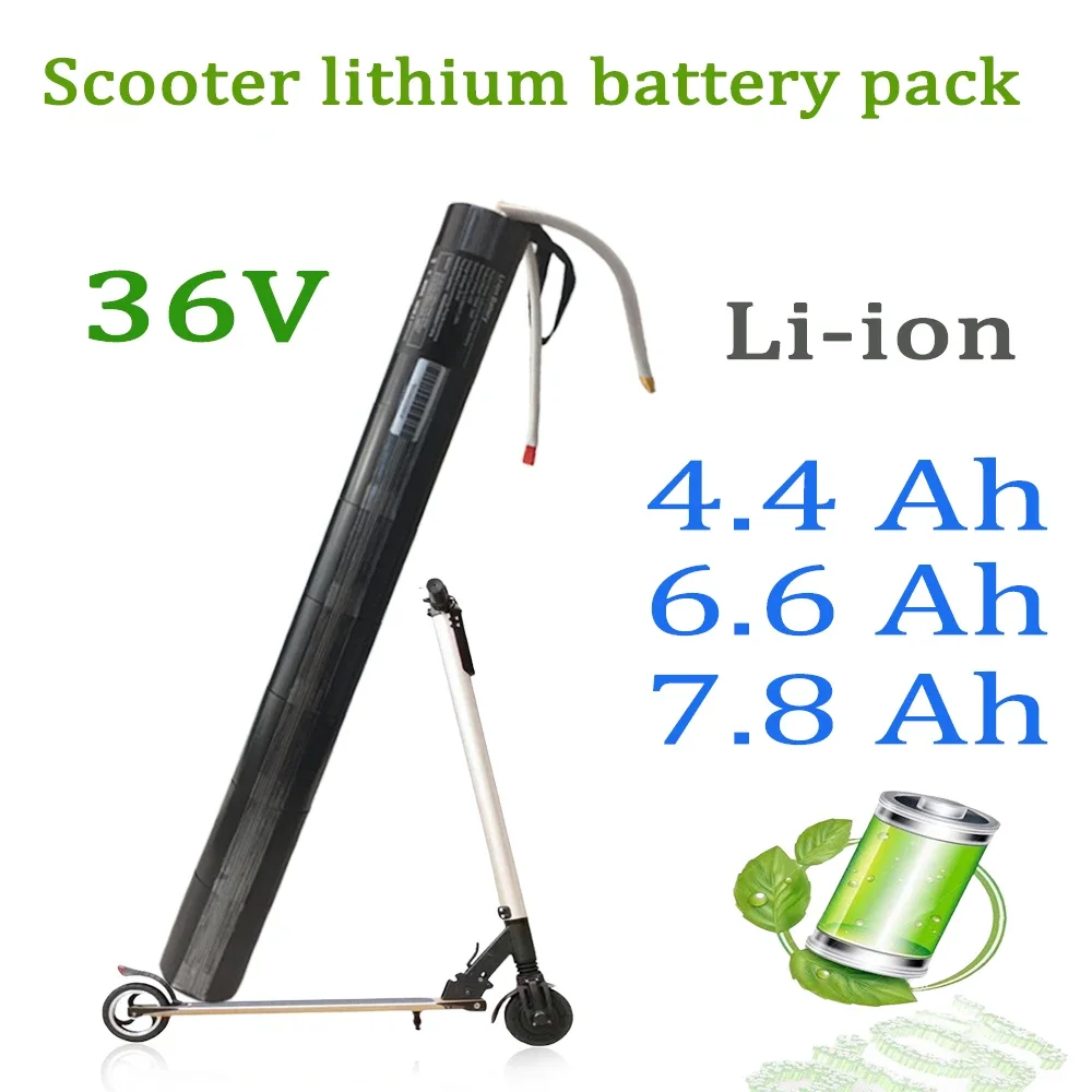 

100% New BMS 36V 4.4/6.6/7.8Ah High capacity Scooter Carbon Fiber 18650 Lithium Battery Pack