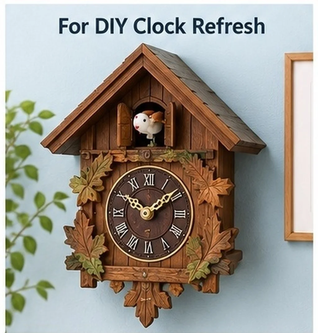 4Pcs Decorative Cuckoo Clock Bird DIY Plastic Vintage Singing Replacement for Wall Clock Repair Restoration Plastic Singing Bird