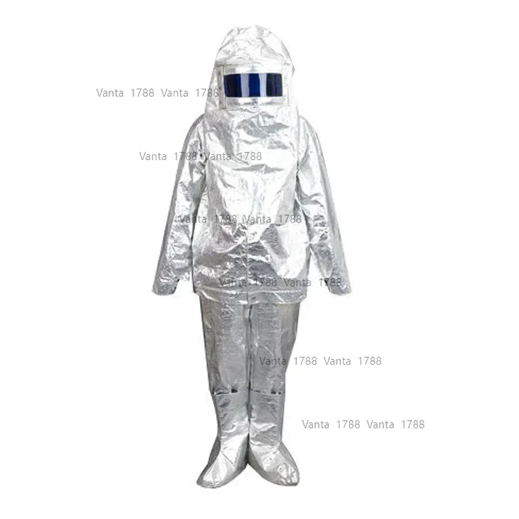 High Quality Safety Aluminium Fire Fighting Suits Firefighter Protective Clothing Heat Resistant Fireman Uniform