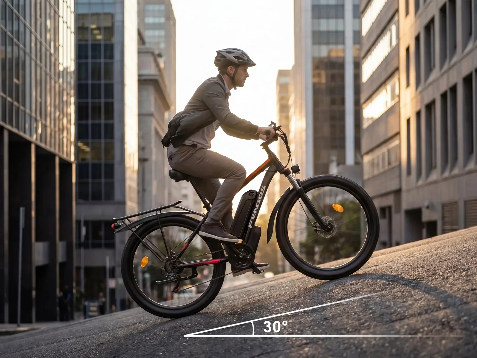 FENGQS 27.5" Electric Bike for Adults, 2000W Peak Power Motor Ebike, 35MPH 80Miles Electric Mountain Bike with 17.5AH Removable Battery-UL 2849, 21-Speed, White image 5