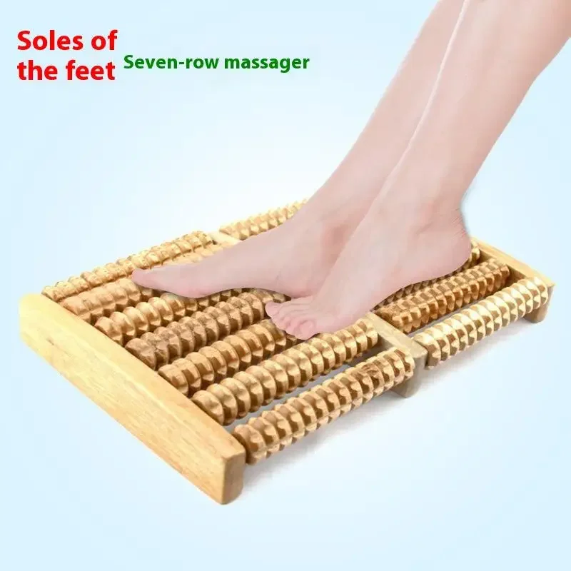 

Wooden Foot Massager Roller Reflexology For Stress Fitness Health Care Feet Massage Roller Pain Relief