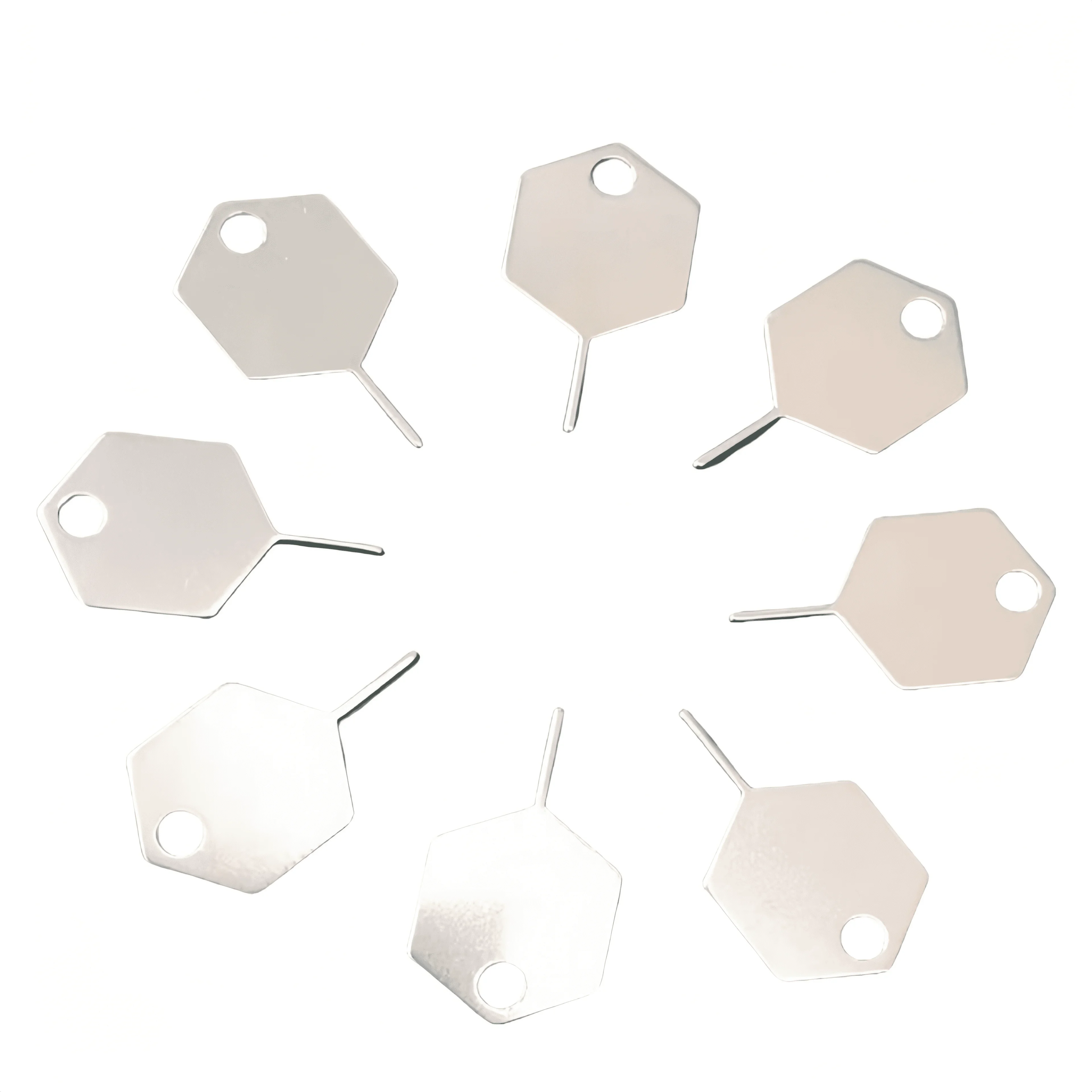 تصميم شعار مخصص مجاني من الفولاذ المقاوم للصدأ علبة بطاقة Sim المعدنية قاذف إخراج دبوس مفتاح فتاحة إبرة للهاتف المحمول #4