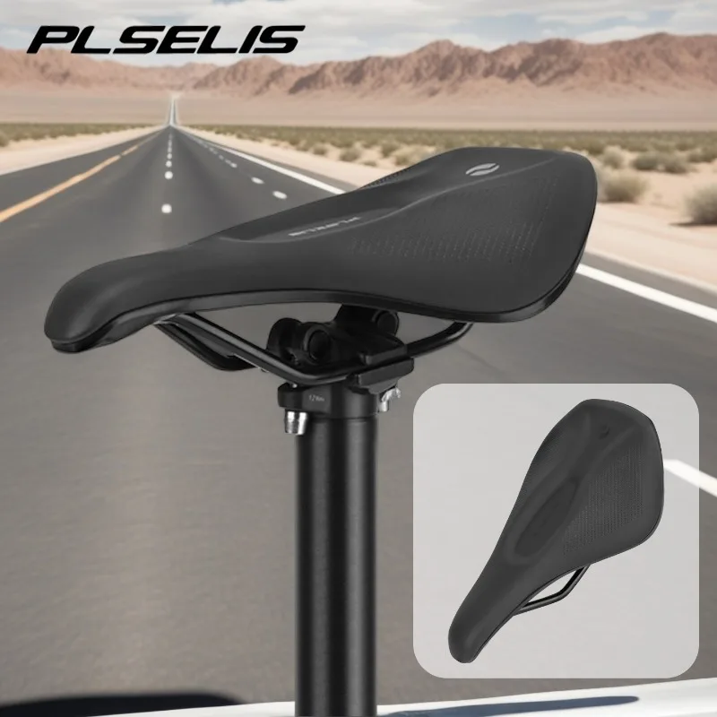 

PLSELIS mtb bicycle saddle shock absorbing road bike saddle for men ergon mtb saddle 140mm wide Comtable bicycle seat cushion