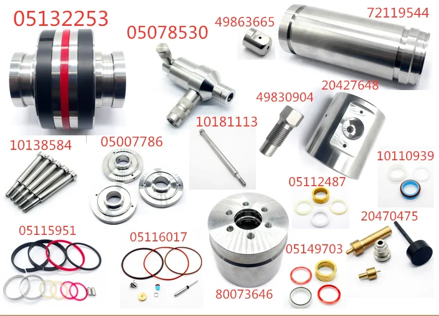 مجموعة محرك Waterjet Suku Cadang Mesin Pemotong Pompa Hidrolik مجموعة مكبس SLIV Hidrolik 05132253