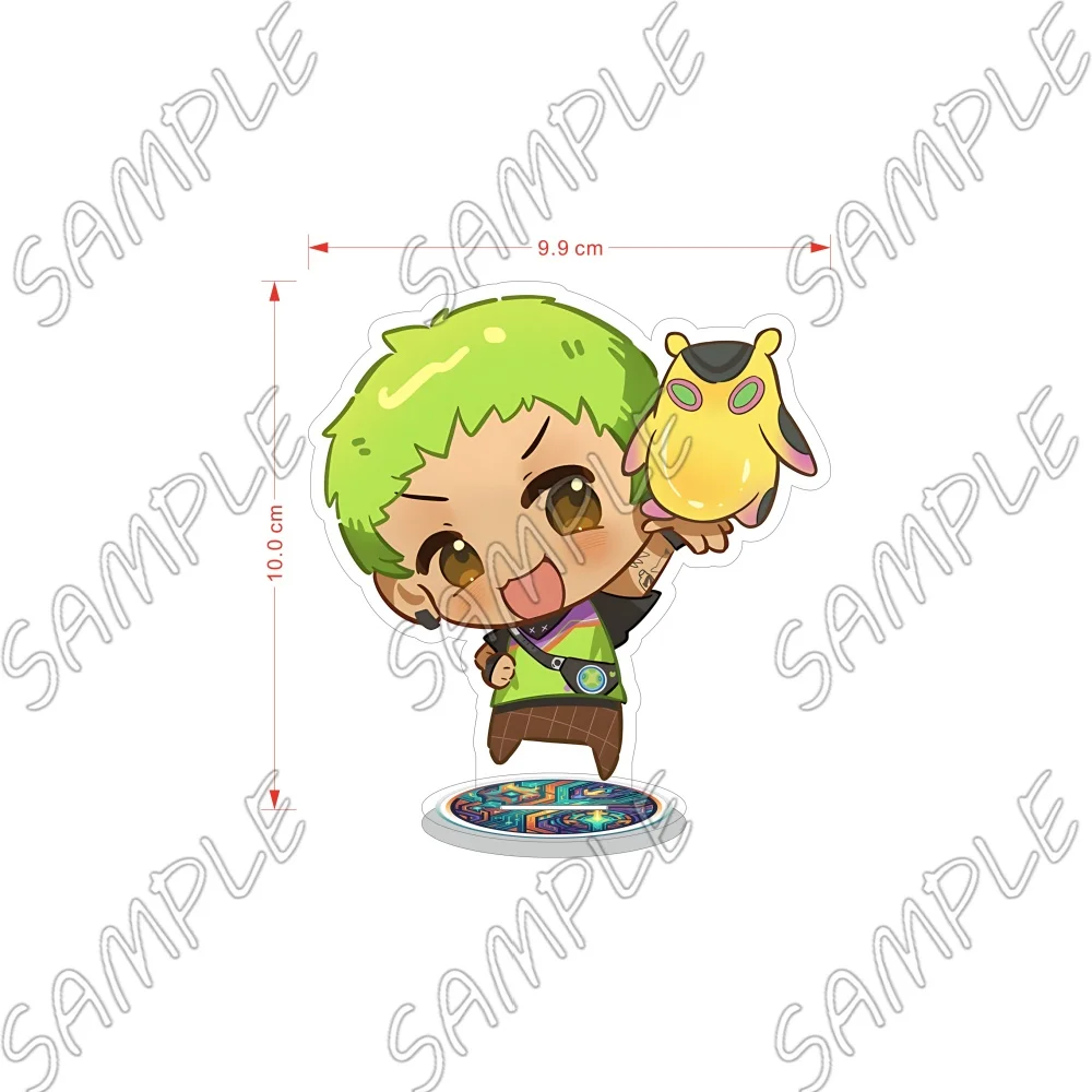 Game Valorant Acrylic Stand Keychain 10CM Q Version Iso Gekko Chamber Clove Jett Desktop Ornament Fan Gift Player Collection