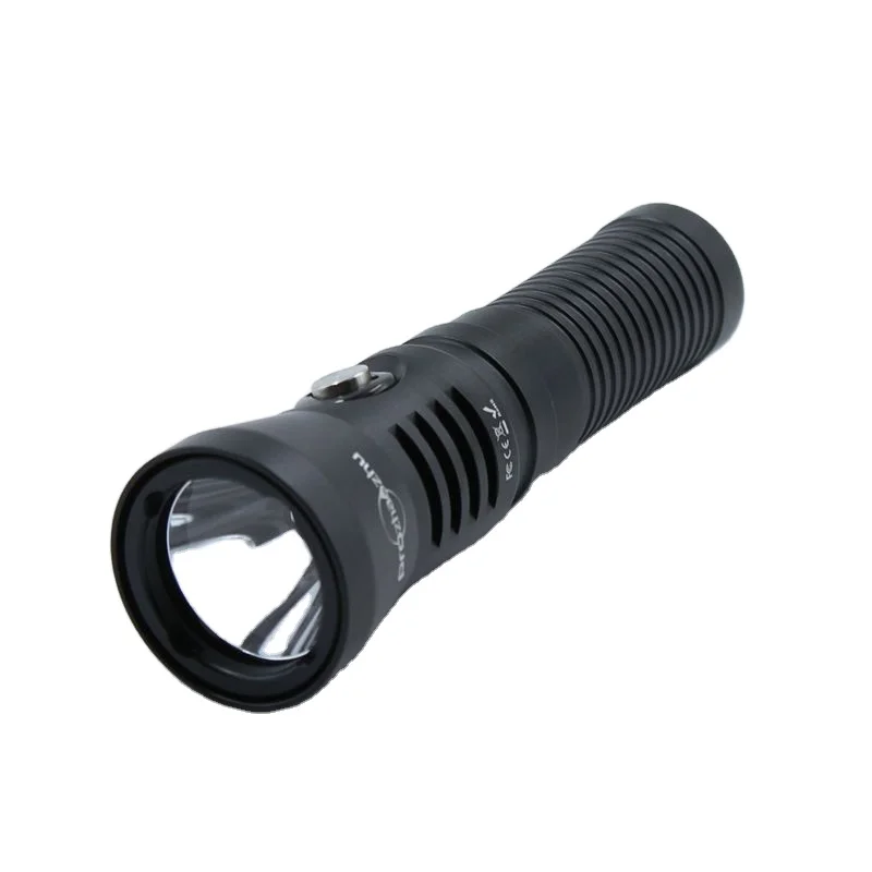 Small Diving Flashlight 1200 Lumen IP68 Waterproof Spotlight 21700 Scuba Diving Light