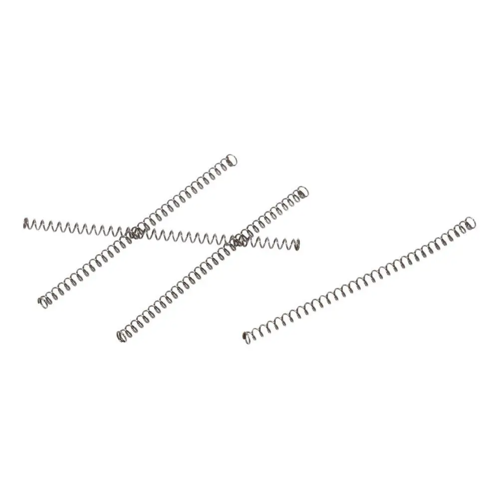 10Pcs Stainless Steel Extended Compressed Springs Silver 0.3x2x40mm Telescopic Spring Compression Spring