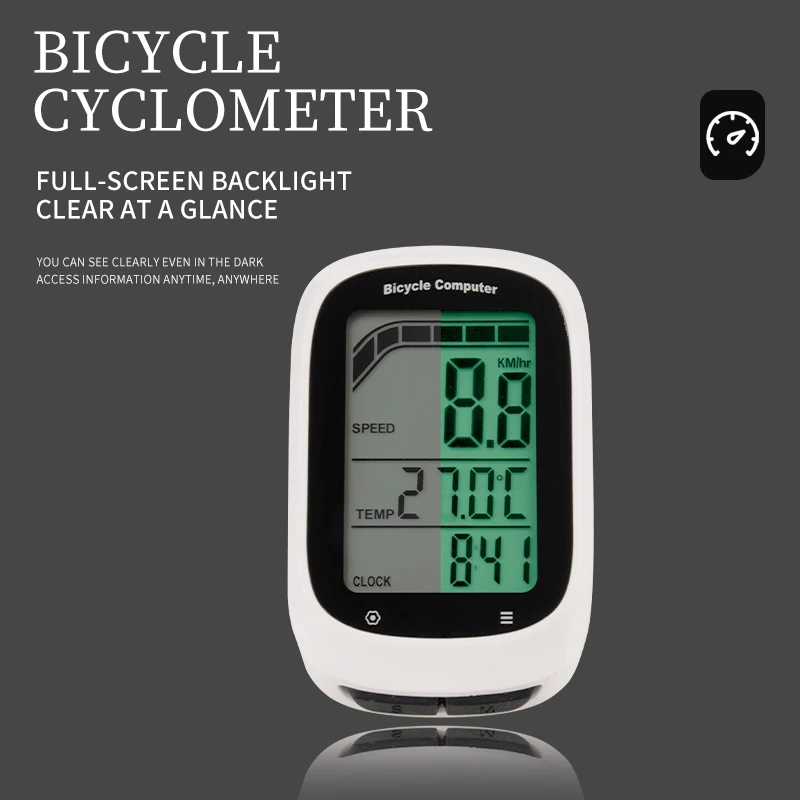Cycling Computer Waterproof Bicycle Odometer Digital LCD Display Wired Cycling Computer Speed Calorie Test Cycling Computer