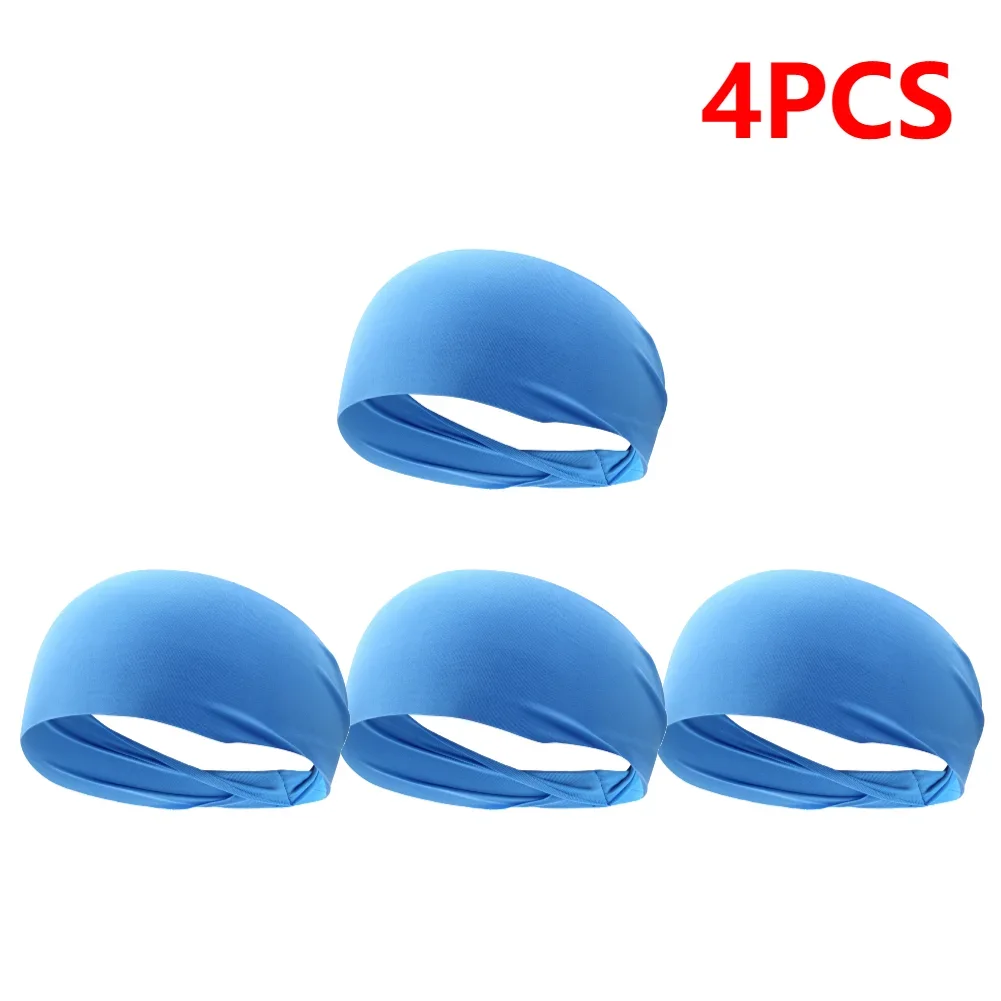 Elastic Sports Headbands Sweat Absorption Headdress Quick Dry Workout Headband Anti-slip Breathable Sweatbands for Yoga Running 썸네일 11