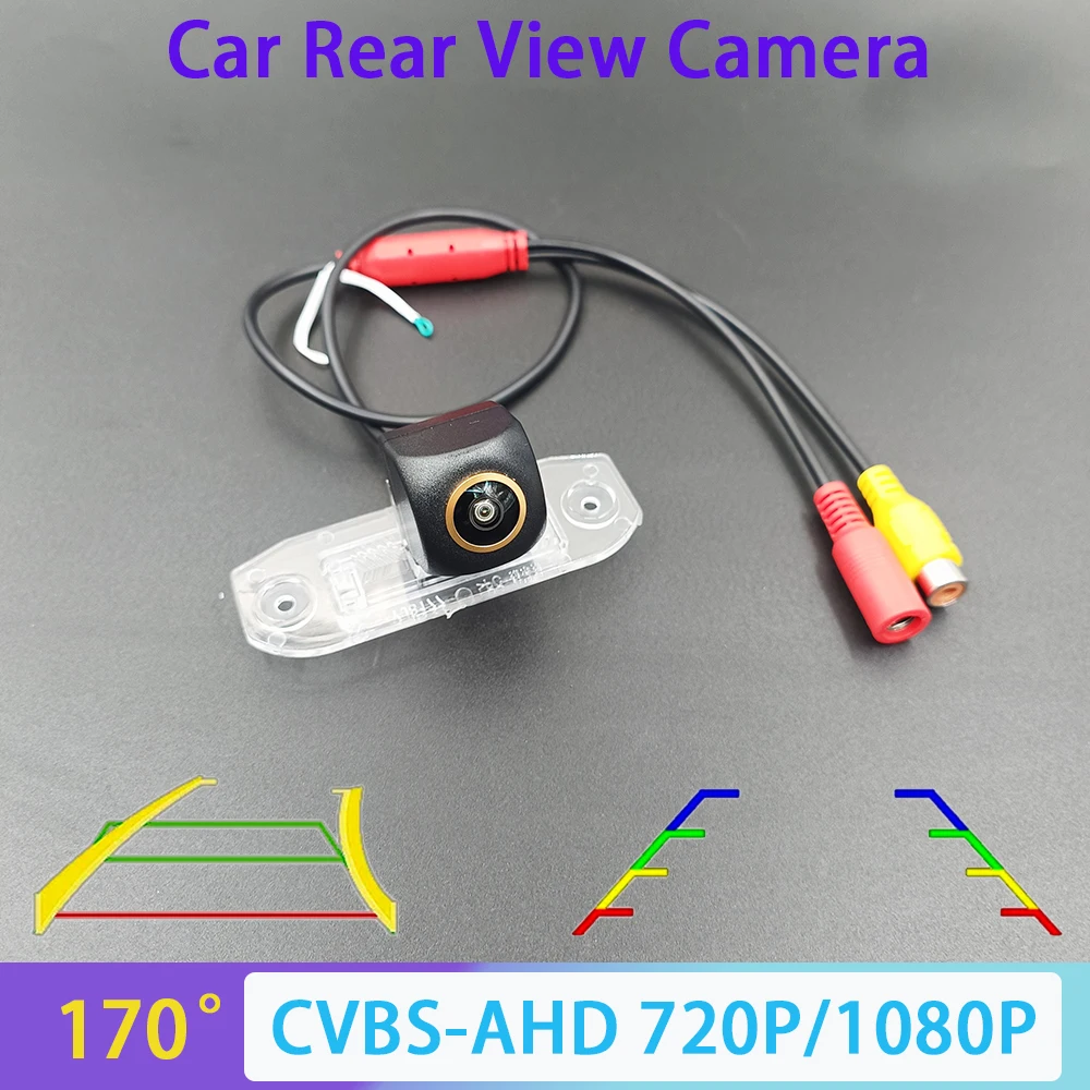 170 Degree AHD 1080P CVBS Car Camera For Volvo C30 C70 XC60 XC70 XC90 S40 S60 S80 V40 V50 V60 V70 HD Night Vision Track/Ruler