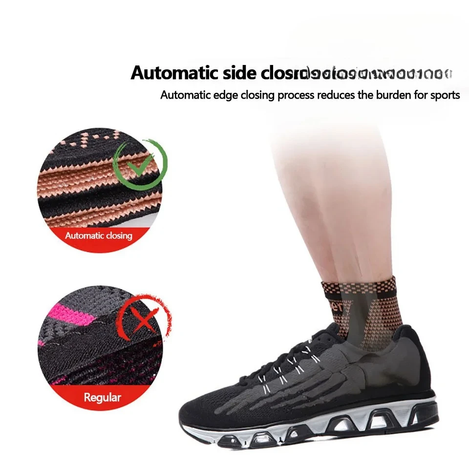 1 قطعة دعامة دعم خلخال رياضية مضغوطة للرجال والنساء للجري وكرة القدم وكرة السلة والرياضات الخارجية وواقي الكاحل