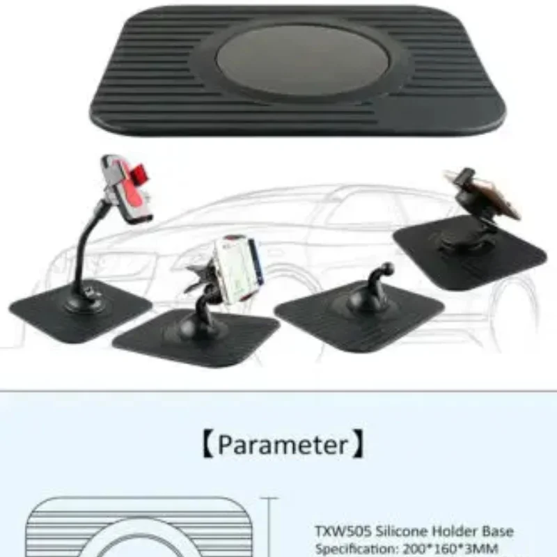 NUOLIANXIN In Car GPS SAT Nav Dashboard Mount Dash Holder Mat For Satnav Anti Slip Skid