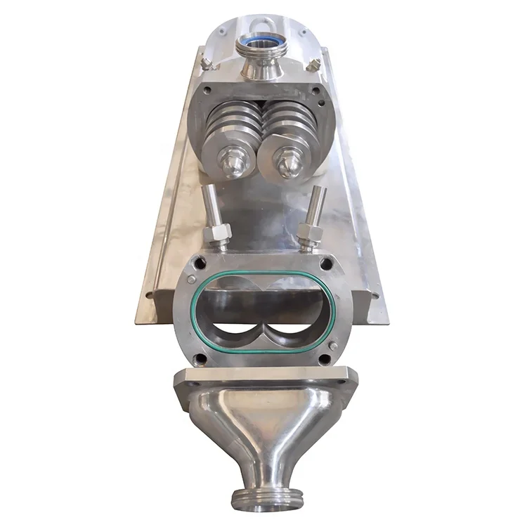 304/316 الفولاذ المقاوم للصدأ الغذاء الصف المسمار الشحوم مضخة الطين مضخة الطين المسمار المزدوج