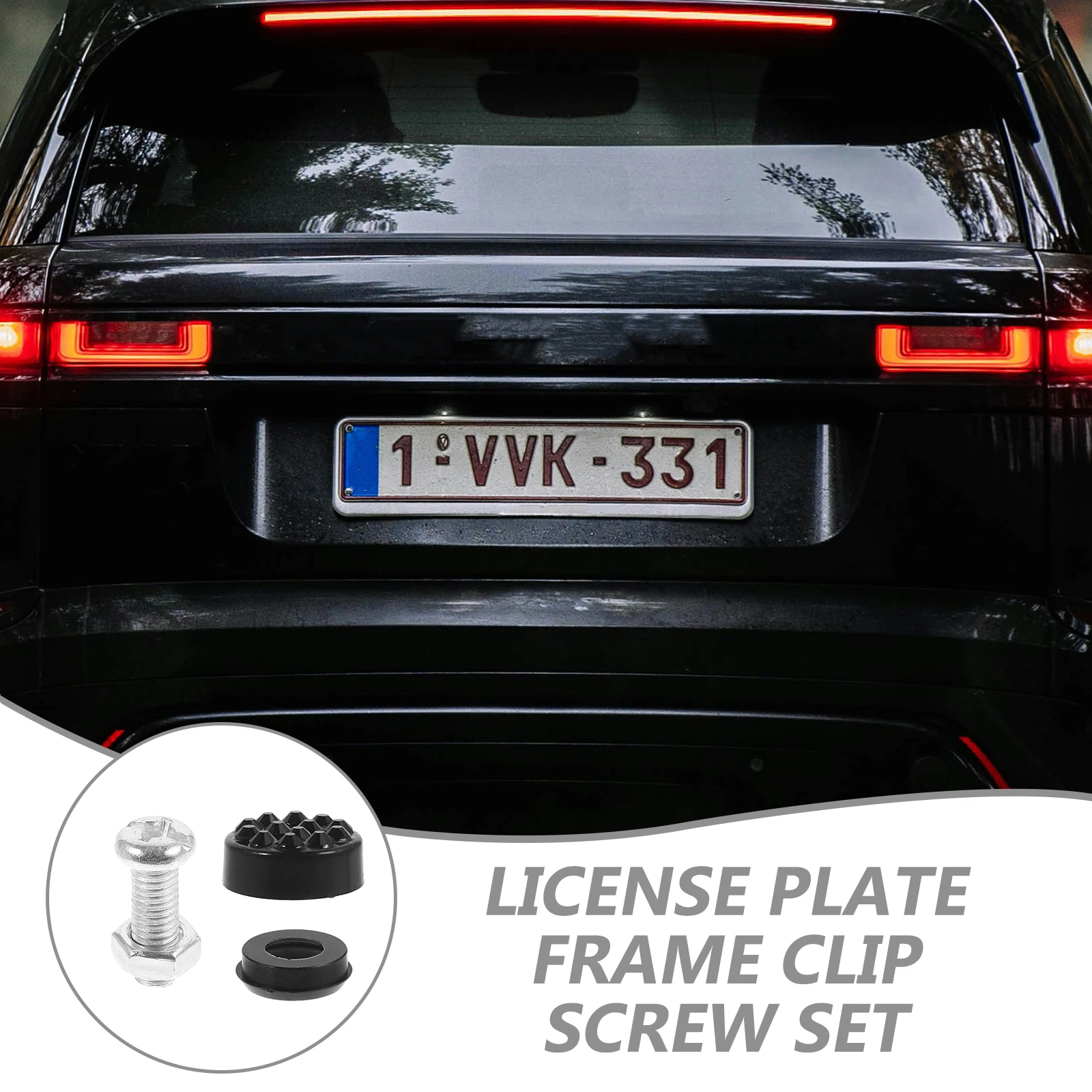 

1 Set For Plate Anti Theft Screw Cap Metal Clips Decorative Durable Universal Fit Car License Plate Fasteners Fixing Screws