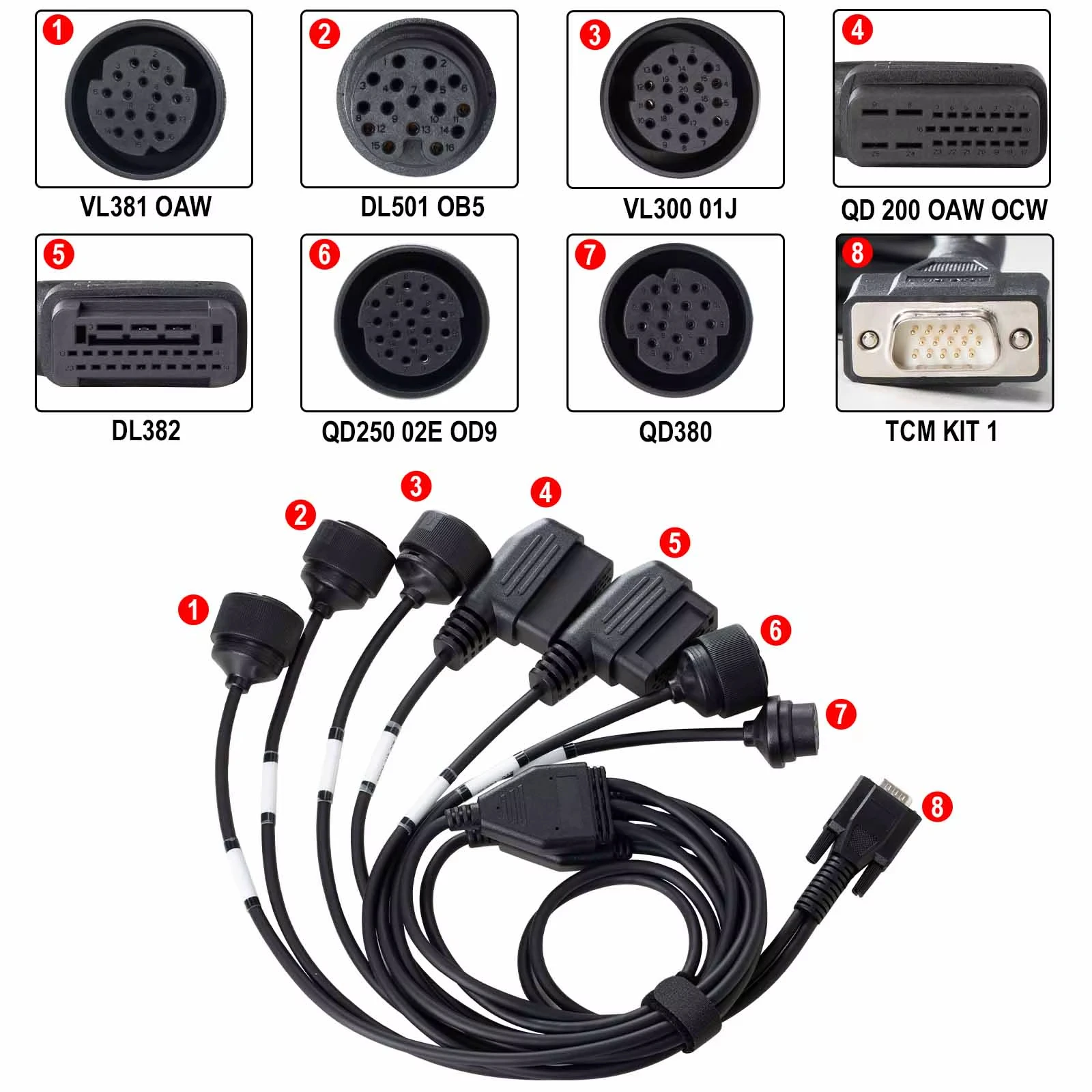 New OBDSTAR 7-in-1 TCM Kit Support ECU Clone Read/Write MAP For DC706 and Other OBDSTAR Tools For V-W For Au-di Easy to use