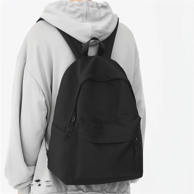 Mochila escolar de diseño Simple para mujer, morral de viaje para estudiante universitario, A4, para adolescentes, 2023