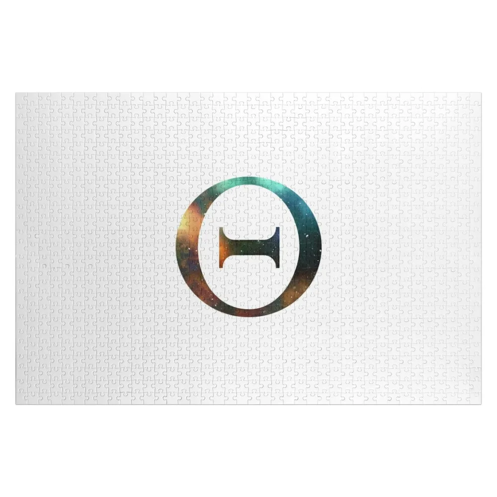 

Головоломка с греческой буквой «Тета» и изображением галактики, персонализированная с фотографией, игрушка для малышей, развивающая головоломка на заказ