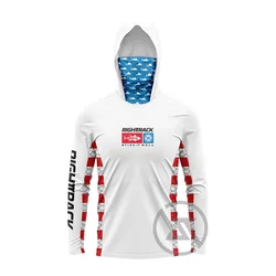 New RT Mask Hoodies Fishing Clothing UPF50+ UV Hunting Climbing Camping Hiking Logos Colorful Breathable Angling Apparel