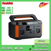 FlashFish P60 Portable Power Supply500W Solar Motor 520WH LithiumBattery Two Side Fans Home Emergency Outdoor CampingPowerSupply