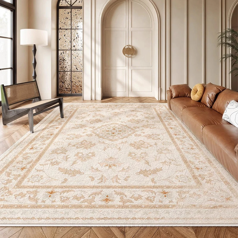 

American Style Living Room Carpet Soft Fluffy Parlor Area Rug Floor Carpet Ethnic Style Sofa Coffee Table Floor Mat Large Size