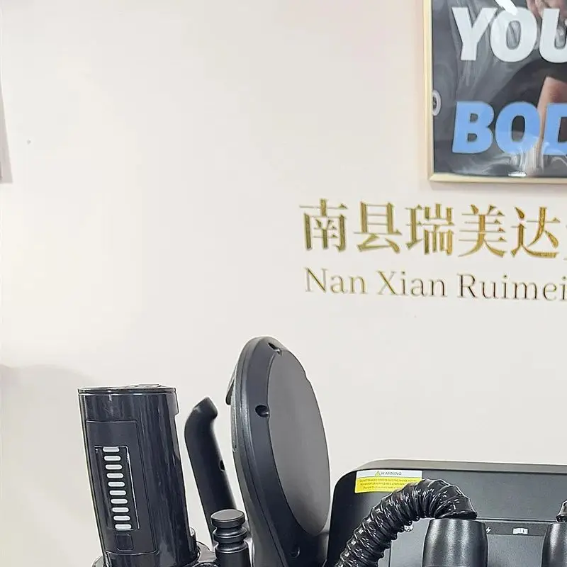 

Аппарат MYOSLIM 6500W 15T RF HIEMT для коррекции фигуры, магнитный стимулятор мышц, сжигатель жира для похудения, с алмазным роликом