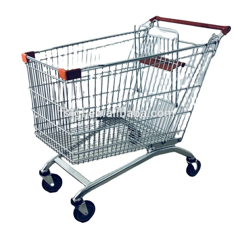 (customized)European Style folding supermarket shopping trolley cart