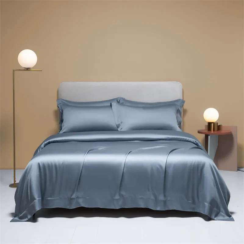 Natural Silk Duvet Cover Single Double King Size Quilt Cover Solid Color Duvet Cover 200x200 240x260 Comforter Cover