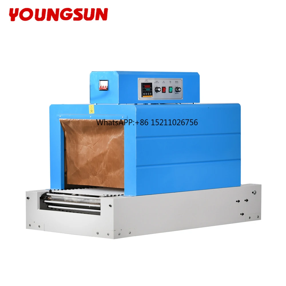 BS-260 Automatic Small PVC /POF Film Cable Heat Tunnel Shrink Packing Sleeve Label Wrapping Machine