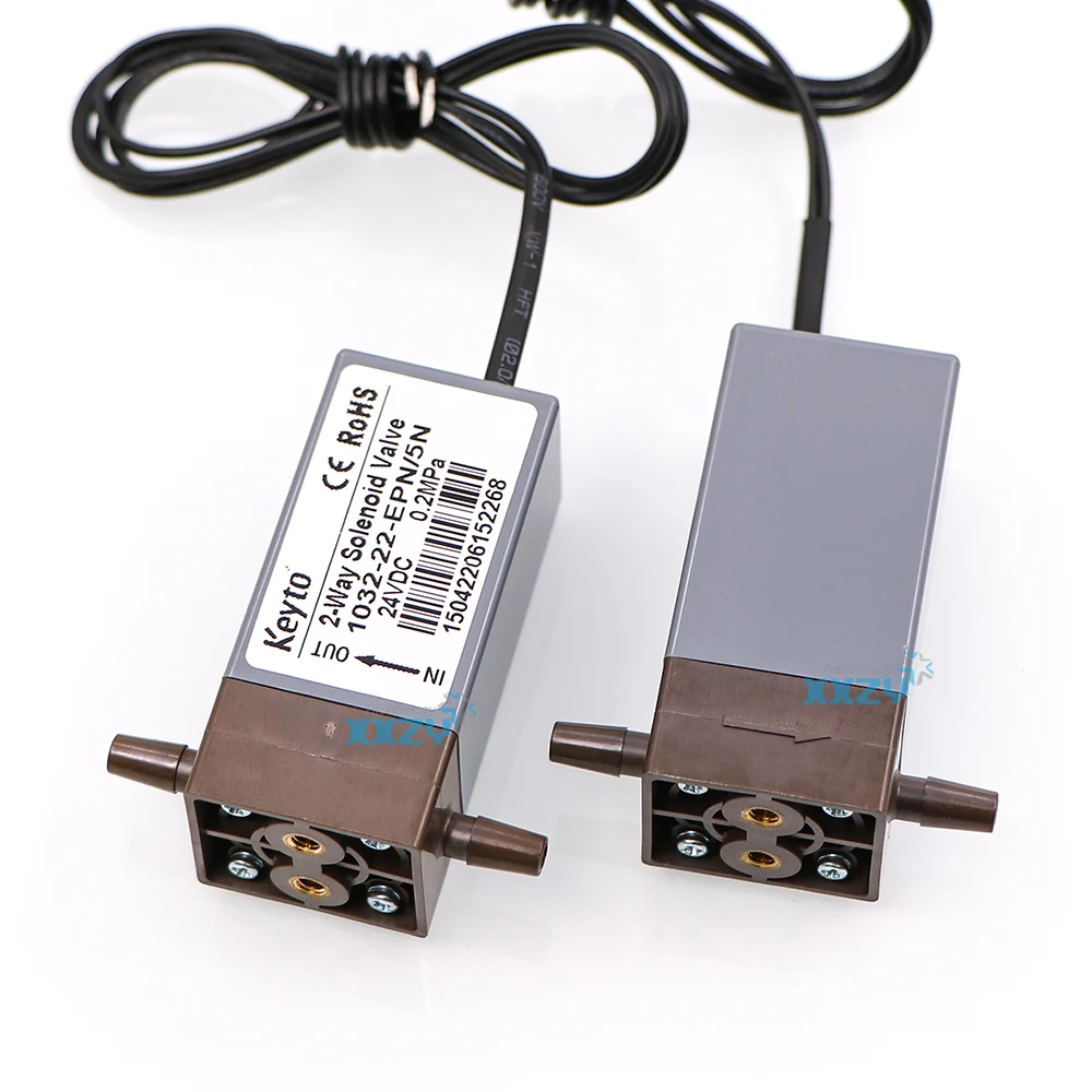 Original Keyto 2-Way 3-Way Solenoid Valve Inkjet Printer 24V 0.15MPa 0.2Mpa Magnetic Valve for UV Printer 1032-22-EPN/5N